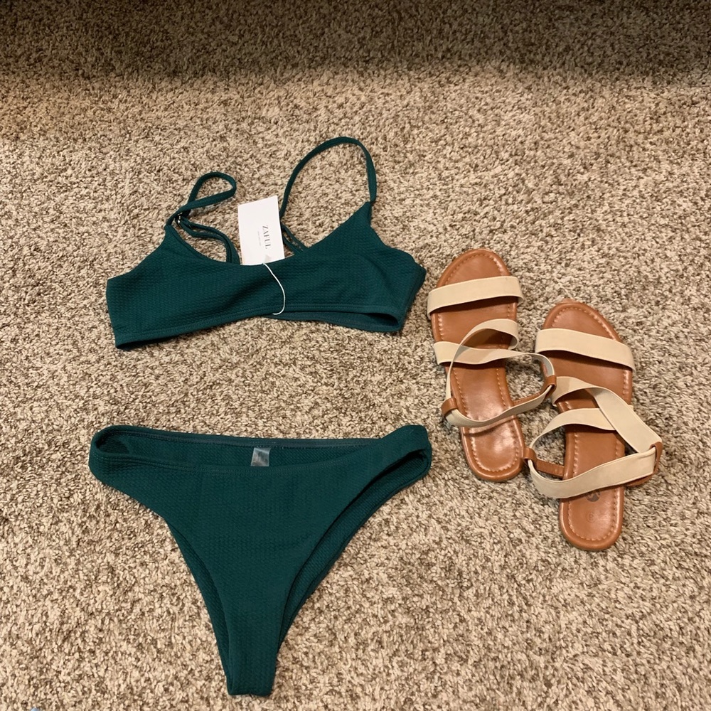 Green bikini